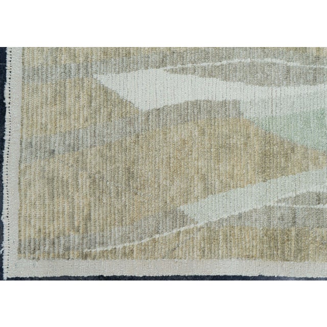 Turkish Oushak Runner Rug 2'2" x 8'3" #17166 For Sale - Image 4 of 8