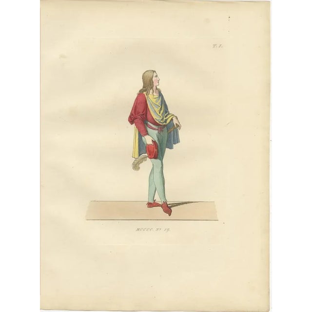 Black Italian Renaissance Dress, 1845, Paper, Set of 3 For Sale - Image 8 of 10