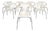 White Chairs by Ava Rochebobois, Set of 8 For Sale