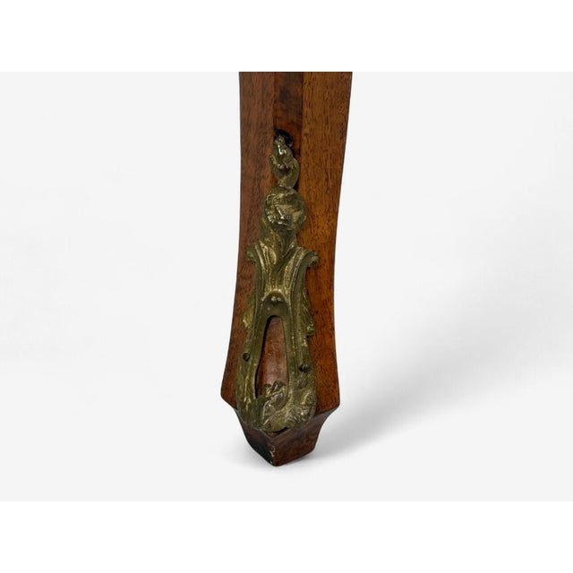 Louis XV Style, Small Bombay Chest, Walnut, Porcelain, Bronze, Austria, 19th C. For Sale - Image 14 of 15