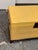 Yellow Chinese Lift-Top Yellow Leather Trunk, Vintage For Sale - Image 8 of 12