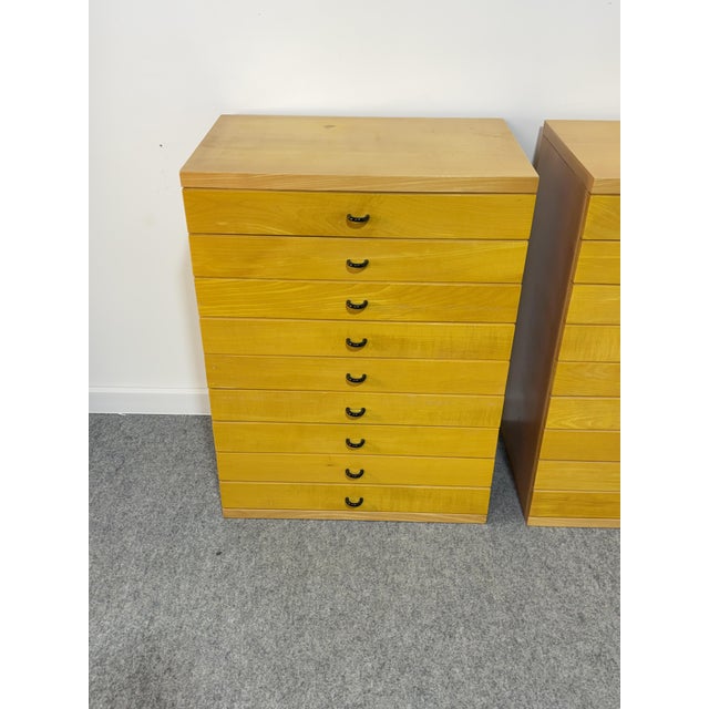 Wood Modular Chests of Drawers, 1980, Set of 2 For Sale - Image 7 of 14