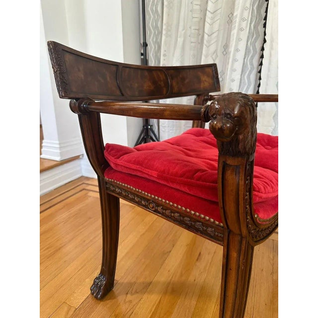 Theodore Alexander Theodore Alexander Althorp Regency in the Style of Thomas Hope Armchair For Sale - Image 4 of 12