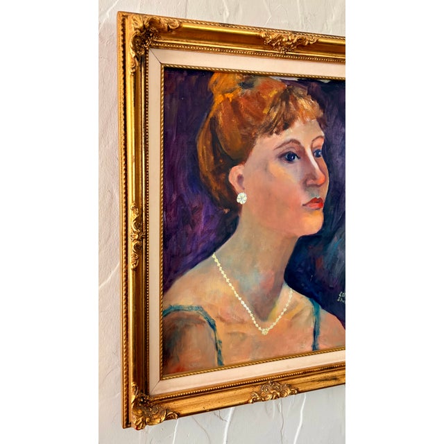 1961 Portrait of a Lady, by Estee Shore For Sale - Image 4 of 12
