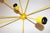Sputnik 9-Armed Wall Lamp in Yellow For Sale - Image 4 of 6