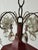Red 1900s Hand Painted Red Flowers Pagoda Murano Drops and Stars Chandelier Rare For Sale - Image 8 of 9