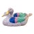 Rare/Retired Vintage Herend Hungary Porcelain Large Pair of Ducks Figurine – Purple / Lilac Fishnet For Sale