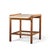 Dux Style Mid Century Travertine and Oak Side End Tables - Pair For Sale - Image 9 of 11