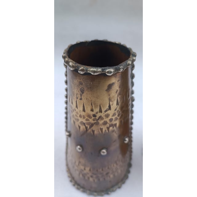 Vintage Bronze Vases, 1970s, Set of 2 For Sale - Image 6 of 11