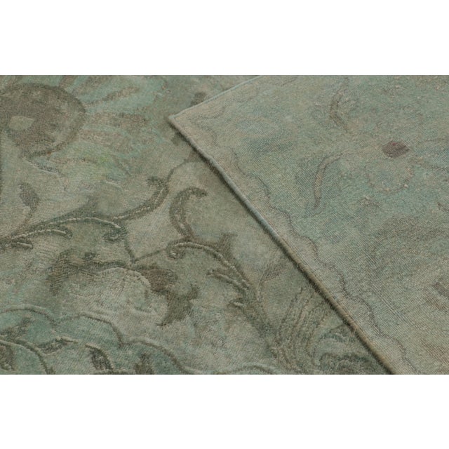 Oushak Floral Oversized Wool & Natural Silk Rug by Rug & Kilim, India For Sale - Image 9 of 11
