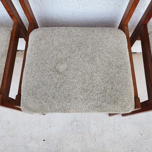 MCM Teak Dining Chairs Scandinavian Modern by Sun Furniture Set of 6 For Sale - Image 10 of 11