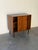 Brown Vintage Danish Rosewood Cabinet With Sliding Doors – MCM Storage Credenza For Sale - Image 8 of 10