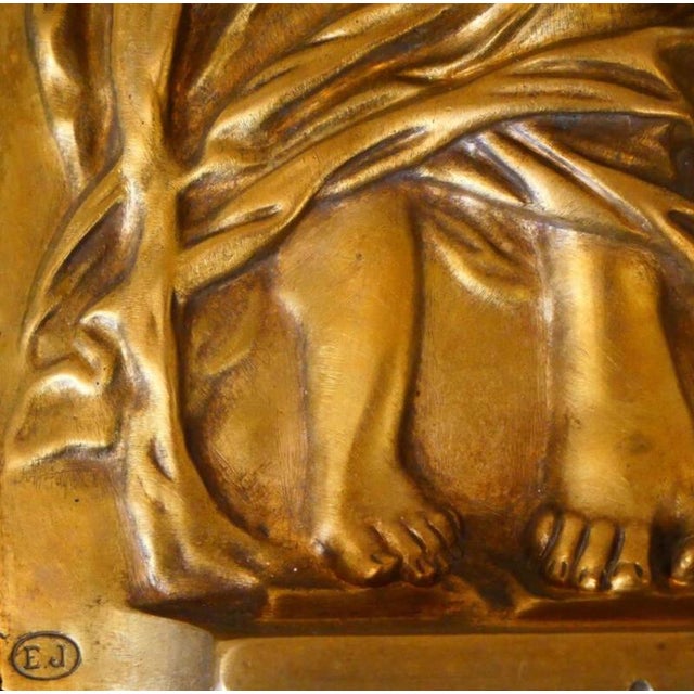 Art Deco Reliefs with the Nymphs of the Fountain, Early 20th Century, Bronzes, Set of 2 For Sale - Image 8 of 13