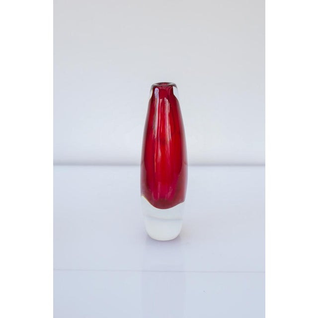 Mid-Century Modern Scandinavian Sommerso Art Glass Vase by Ernst Gordon, 1960s For Sale - Image 9 of 12