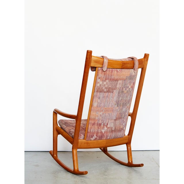 Hans Olsen Rocking Chair by Hans Olsen for Juul Kristensen, 1970s For Sale - Image 4 of 18