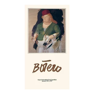 Fernando Botero Mujer Con Sombrero Rojo, 1991