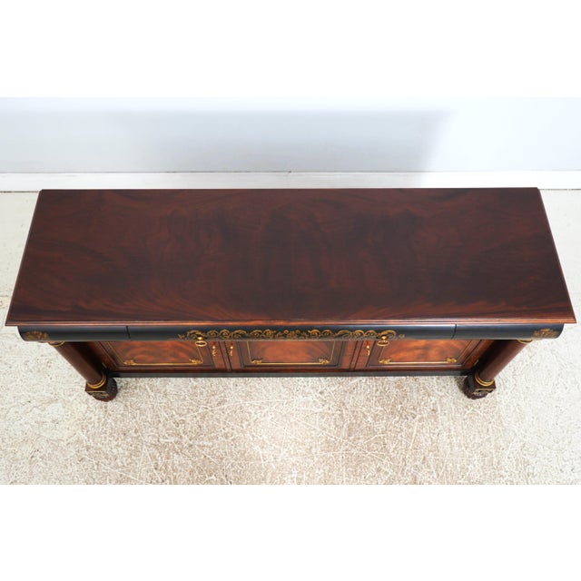Maitland Smith Mahogany Empire Style Sideboard For Sale In Philadelphia - Image 6 of 18