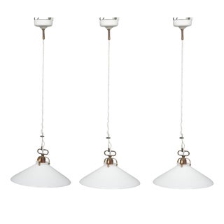 Vintage Tenda Pendant Lamps by Aldo Bernardi, Italy, 1990s, Set of 3 For Sale