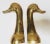 Metal Vintage Polished Cast Brass Duck Bookends, Circa 1950 For Sale - Image 7 of 9