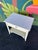 White Thomasville Allegro Faux Bamboo End Table For Sale - Image 8 of 10