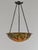 Art Deco French Art Deco Pendant Light by Le Verre Francais Schneider - 1925 Cameo Chandelier France For Sale - Image 3 of 15