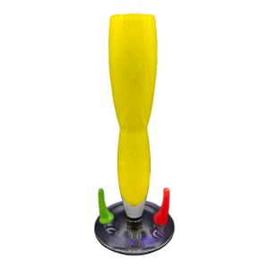 Vintage b.a.g. Post-Modern Art Glass Vase: Signed Rona Plesl