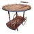 Vintage Italian Marquetry Two Tier Drop-Leaf Dessert/Bar Cart Trolley For Sale - Image 12 of 12
