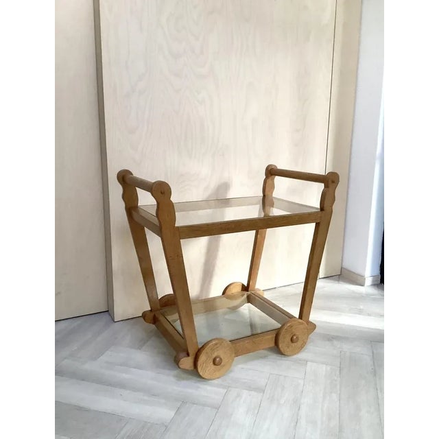 Dutch Oak Trolley, 1950s, in Flawless conditions. Designed 1950 to 1959