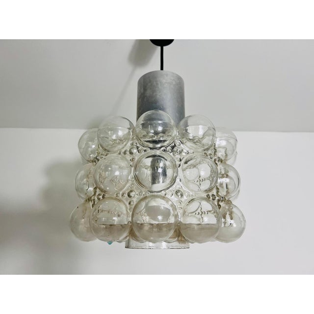 Bubble Glass Pendant Lamp by Helena Tynell for Glashütte Limburg, 1960s For Sale - Image 6 of 11