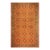 1890s Red Rust Field Geometric Antique Persian Sultanabad Knotted Gallery Rug For Sale