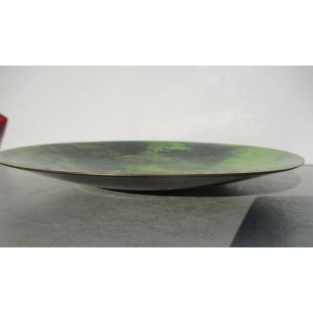 1980s Mid-Century Enamel Dish Circa 1980s' For Sale - Image 5 of 6