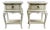 Ivory Single Drawer Nightstands Tables from Willis & Gambier, Set of 2 For Sale