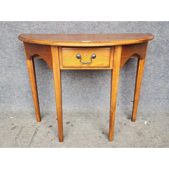 Mid 20th Century Mid 20th Century Vintage One Drawer Console Table For Sale - Image 5 of 5