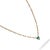 Emerald Emerald Heart Minimalist Gold Necklace For Sale - Image 8 of 9