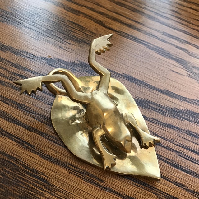 Vintage Brass Frog Paper Clip Chairish