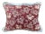 Aubergine Toile Textile Throw Pillow For Sale