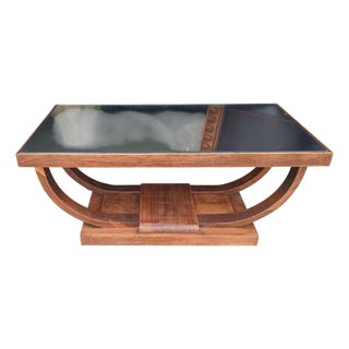 Elevate Your Living Space With a True Masterpiece of 1920s Art Deco Design Mahogany Coffee Table. For Sale
