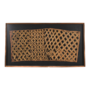Mid 20th Century Framed African Shoowa Kuba Cloth