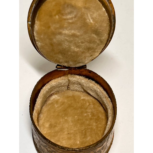 19th Century Vienna Miniature Portrait Gilt Bronze Box For Sale - Image 11 of 12