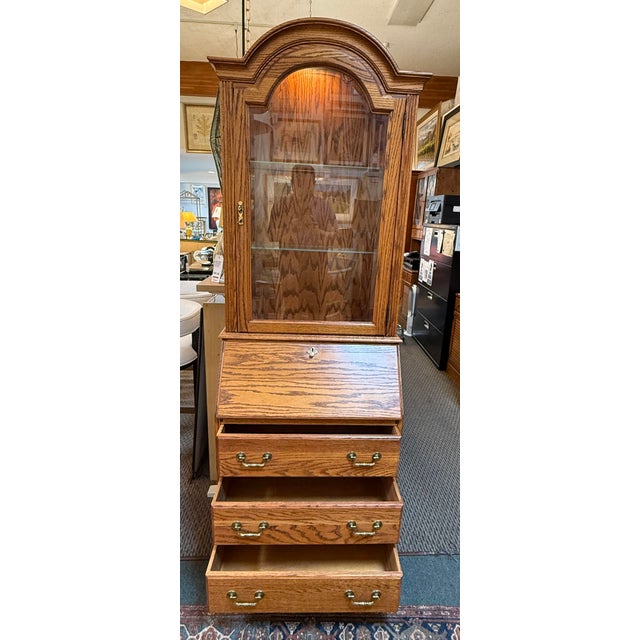Jasper Cabinet Bonnet Top Secretary For Sale - Image 4 of 12