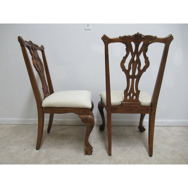 Thomasville Chippendale Ball Claw Dining Room Side Chairs a