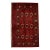 Antique Turkaman Handmade Red Tribal Wool Rug For Sale