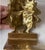 Gold Vintage Bookends Feature a Classic Golden-Brass Finish With a Deeply Detailed Mythological Male Face and Flowing Mane. For Sale - Image 8 of 9