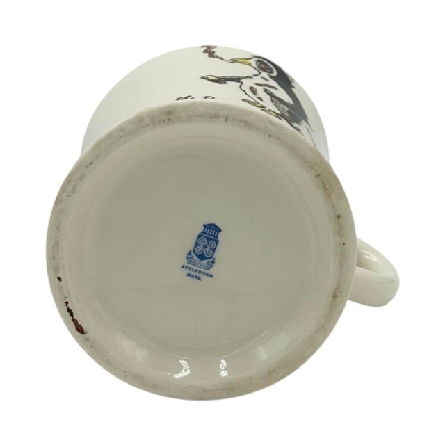 Vintage Operation Deep Freeze Antarctica Puckered Penguins Ceramic Mug For Sale - Image 4 of 10