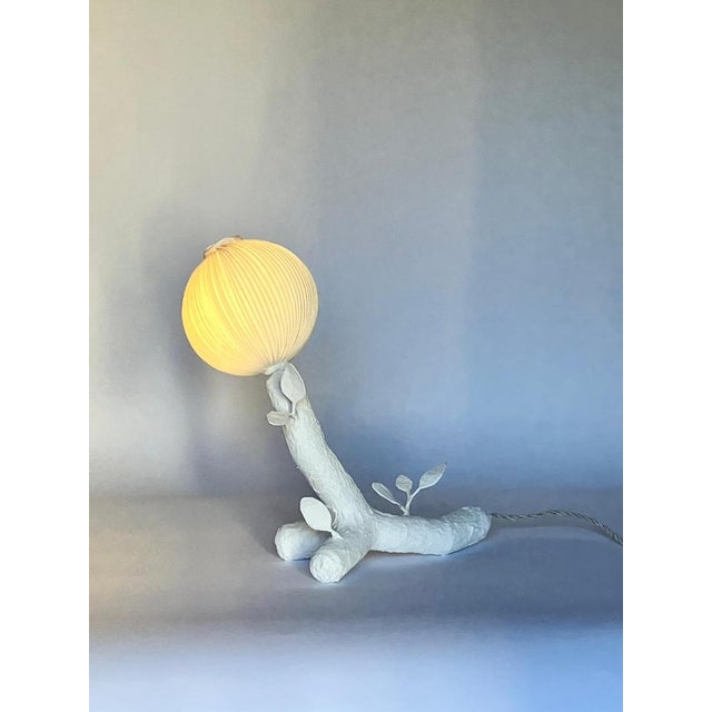 Gold Ramages Three Paper Light Sculpture by Papier À Êtres For Sale - Image 8 of 9