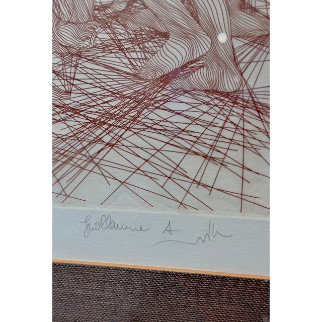 1980s 1980s Guillaume Azoulay "Rires Et Sourires", Penciled-Signed Etching 47/120 For Sale - Image 5 of 6