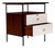 Side Table in Metal, Rosewood and Formica, Geraldo de Barros for Unilabor, 1950s - Lot 439A For Sale