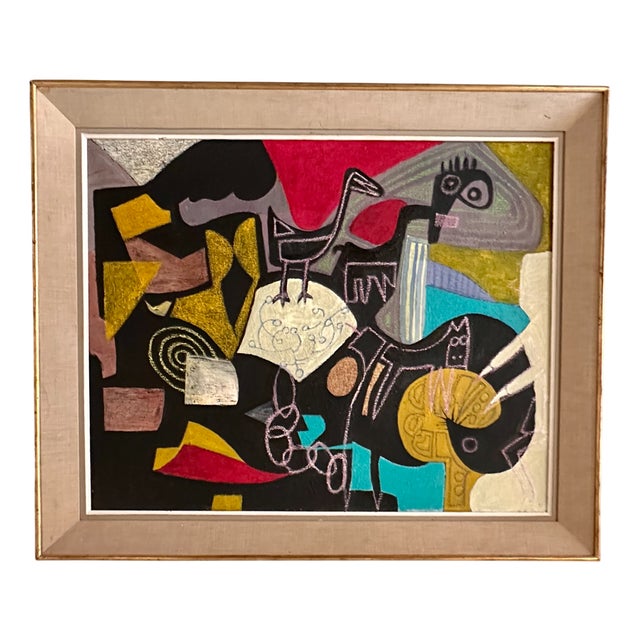 Alinol, Composition, 2019, Gouache, Framed For Sale