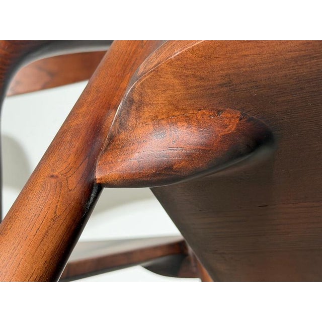 Kobe Bar Chair in Walnut Finish For Sale - Image 12 of 13