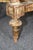 19th Century French Louis XVI Style Distressed Demilune Marble Top Console Table For Sale In Philadelphia - Image 6 of 15